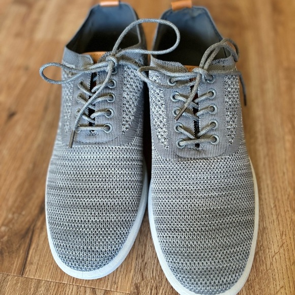 GH Bass &Co Gray Knit Sneakers with Tan Accents  new. - Picture 5 of 5